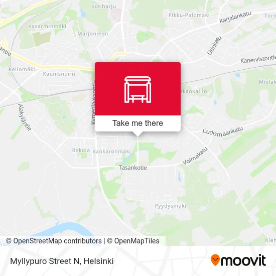 Myllypuro Street N map