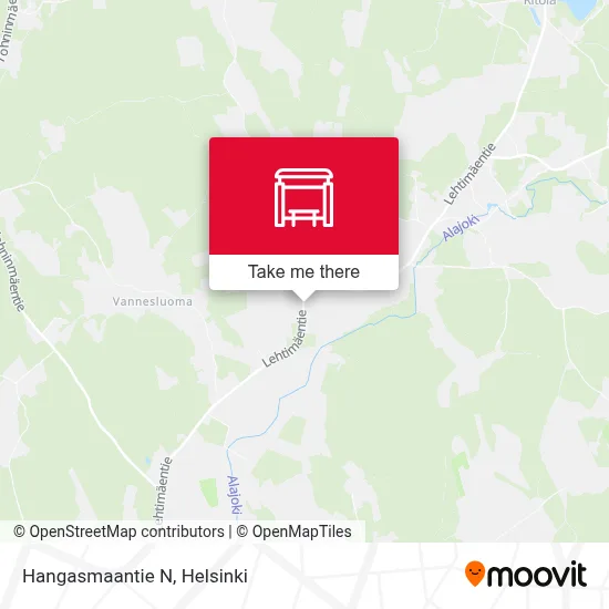 Hangasmaantie N map