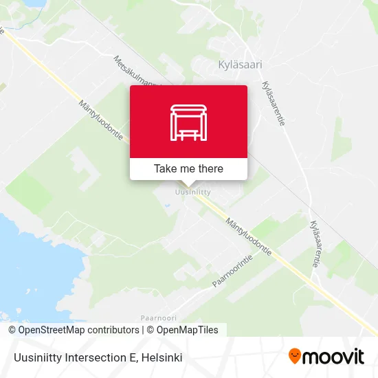 Uusiniitty Intersection E map