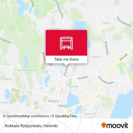 Rokkala Ryöpynkatu map