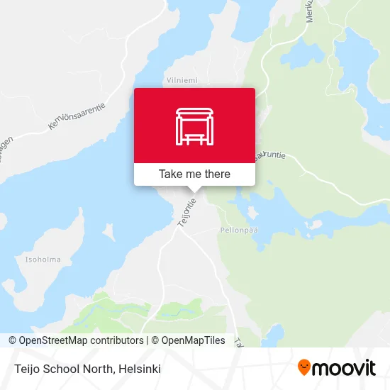 Teijo School North map