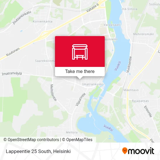 Lappeentie 25 South map