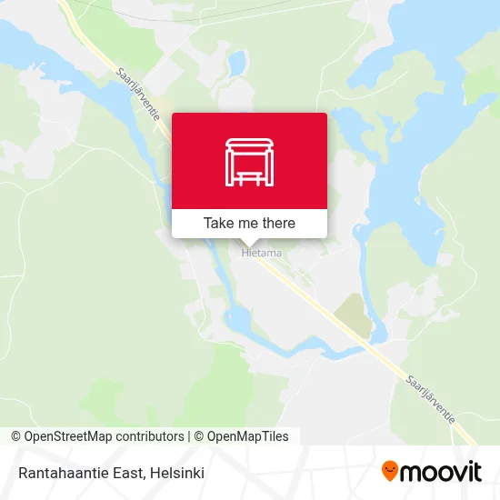Rantahaantie East map