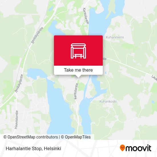 Harhalantie Stop map