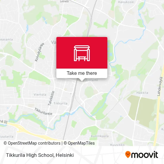 Tikkurila High School map