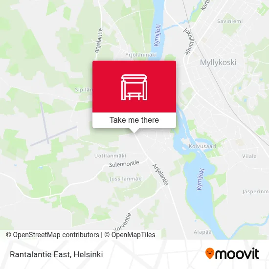 Rantalantie East map