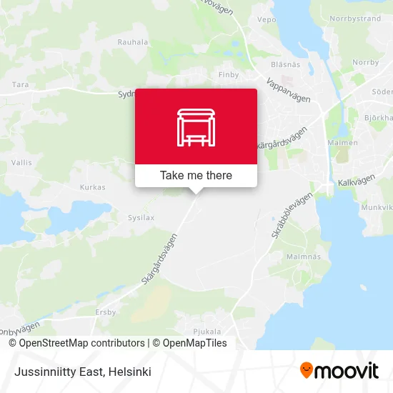 Jussinniitty East map