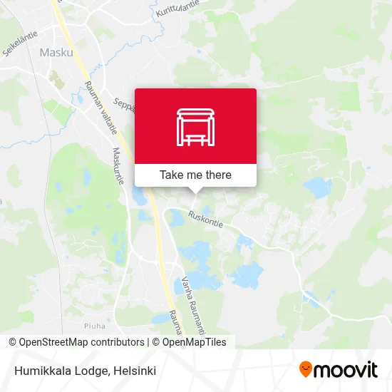 Humikkala Lodge map