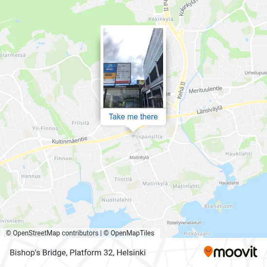 Bishop's Bridge, Platform 32 map