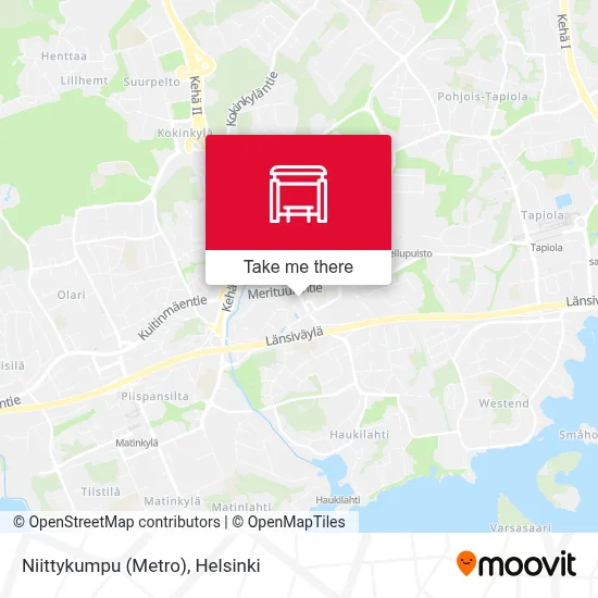 Niittykumpu (Metro) map