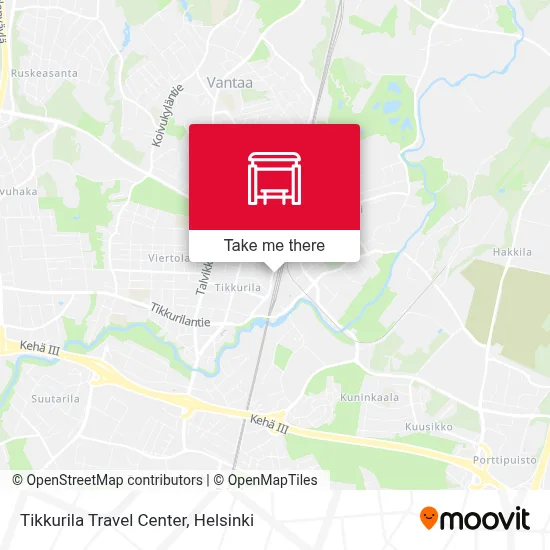 Tikkurila Travel Center map