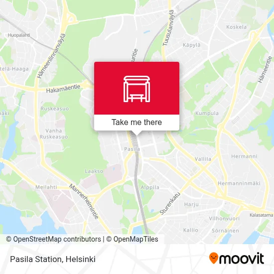 Pasila Station map