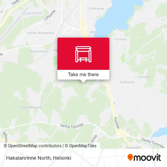 Hakalanrinne North map