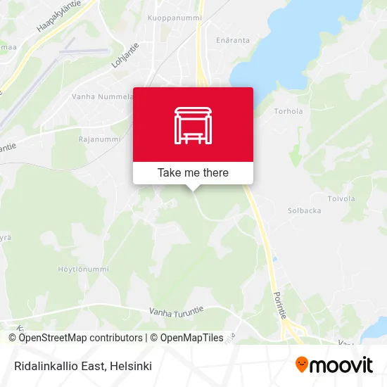 Ridalinkallio East map
