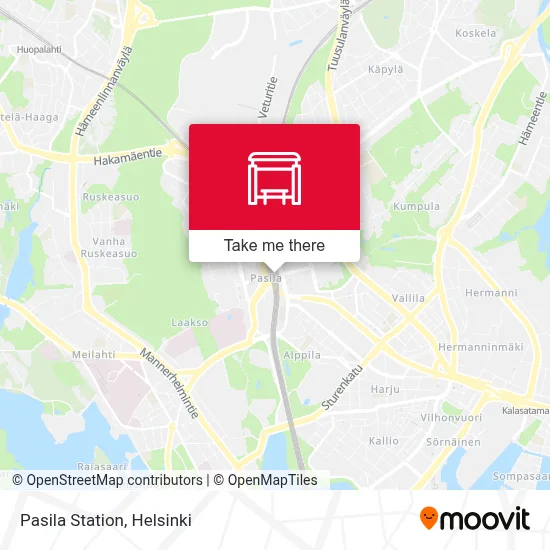 Pasila Station map