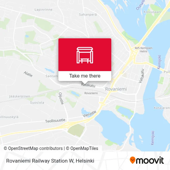 Rovaniemi Railway Station W map
