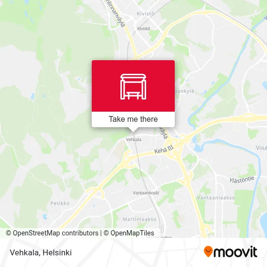 Vehkala map