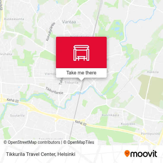 Tikkurila Travel Center map