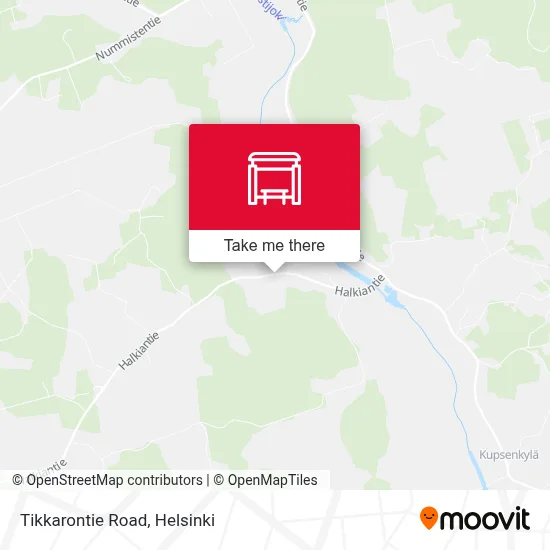Tikkarontie Road map