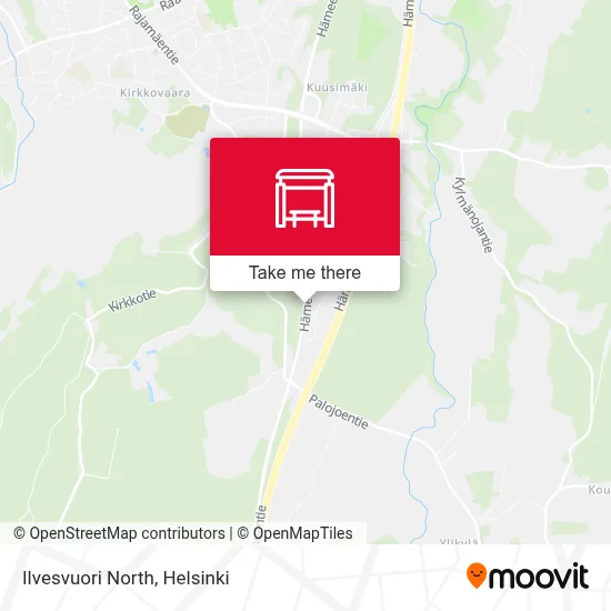 Ilvesvuori North map