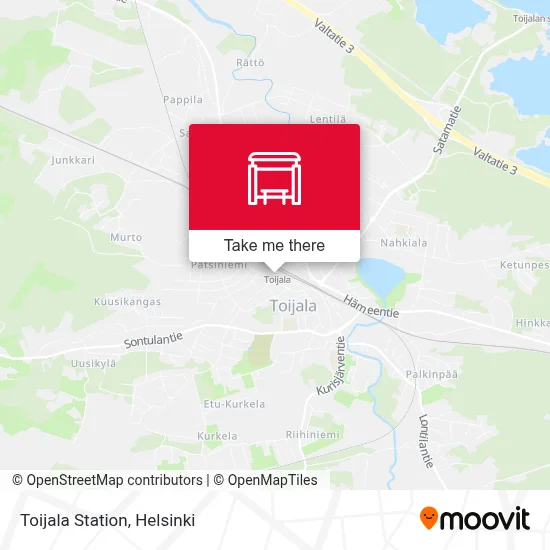 Toijala Station map