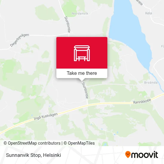 Sunnanvik Stop map