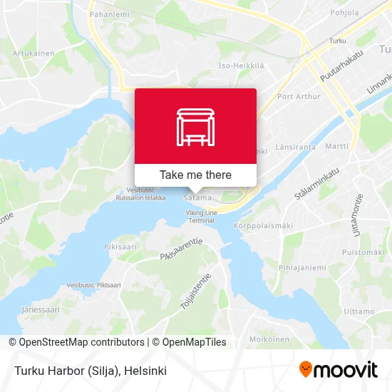 Turku Harbor (Silja) map