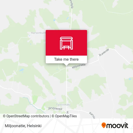 Miljoonatie map