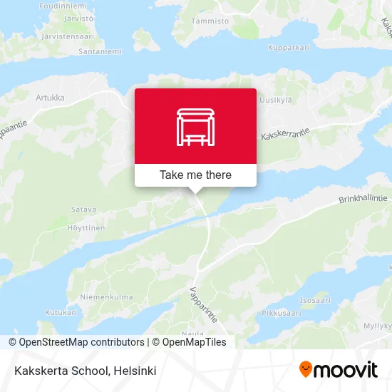 Kakskerta School map