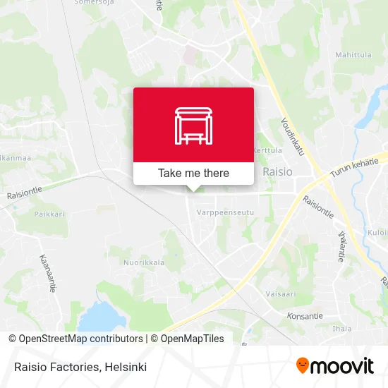 Raisio Factories map