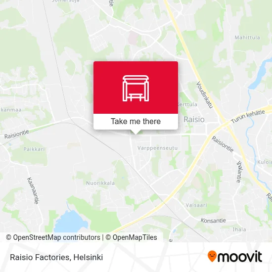 Raisio Factories map