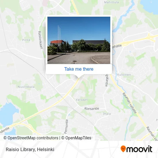 Raisio Library map