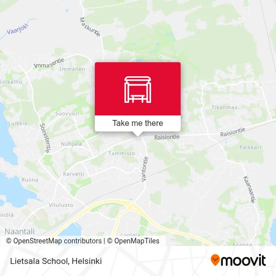 Lietsala School map
