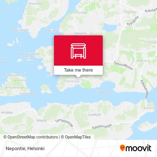 Nepontie map