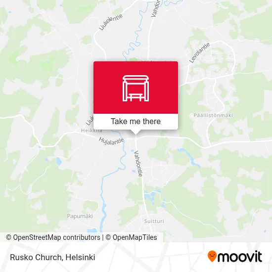 Rusko Church map