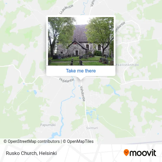 Rusko Church map