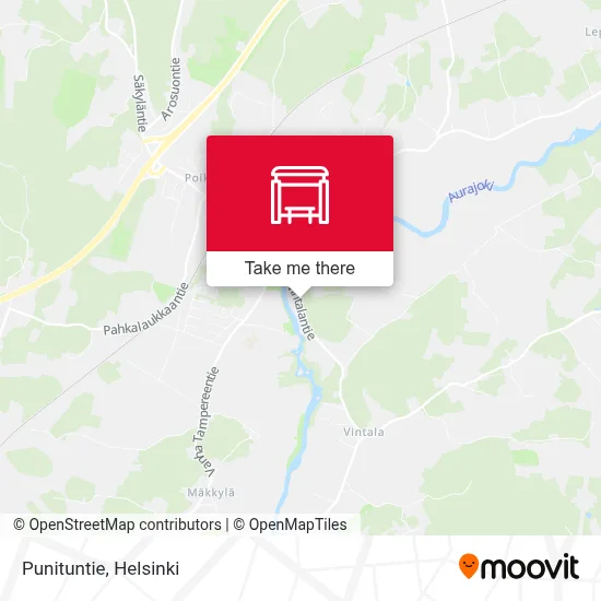 Punituntie map