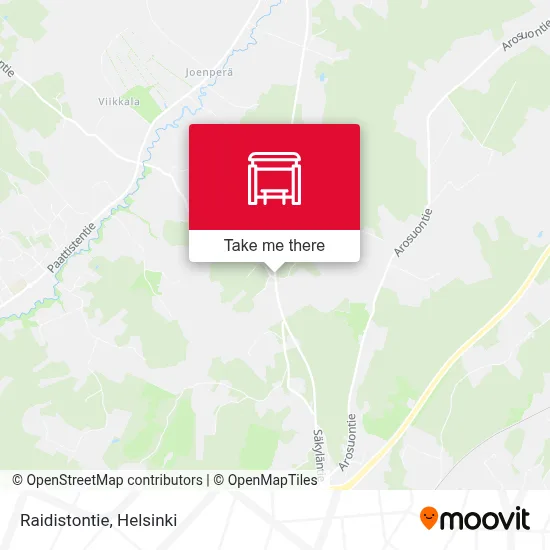 Raidistontie map
