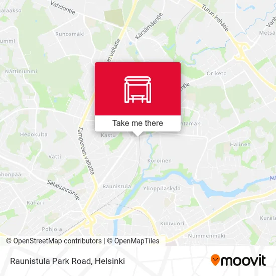 Raunistula Park Road map