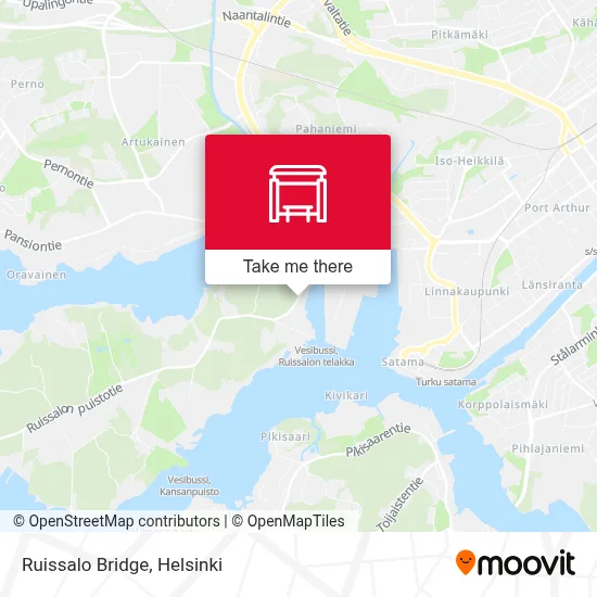 Ruissalo Bridge map