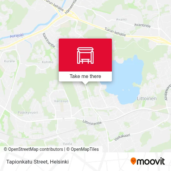 Tapionkatu Street map