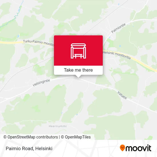 Paimio Road map