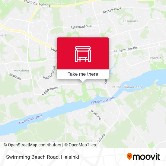 Swimming Beach Road map