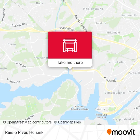 Raisio River map