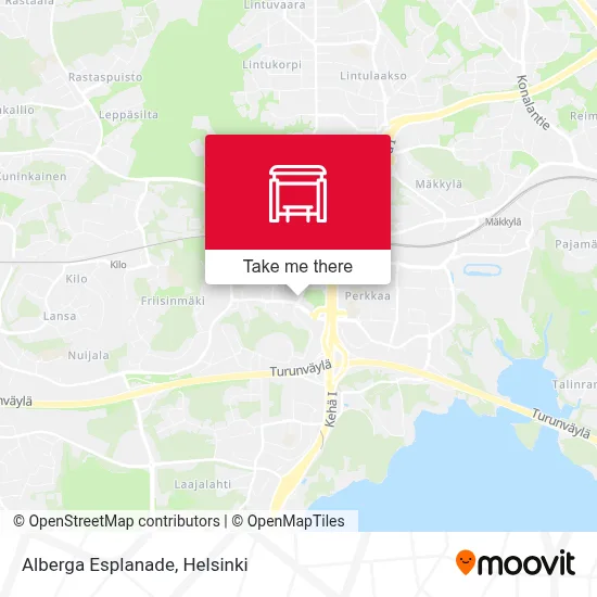 Alberga Esplanade map