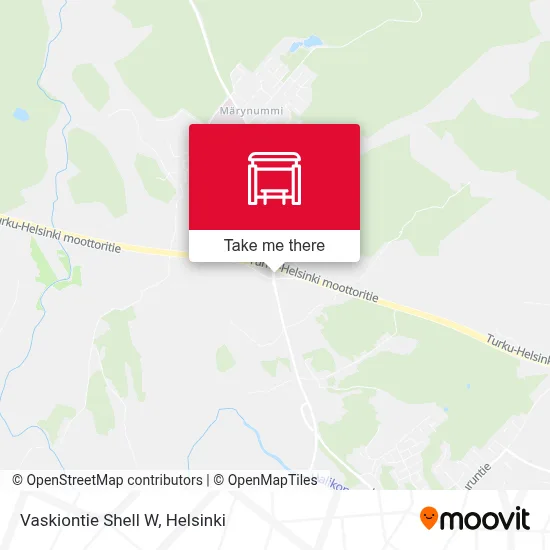 Vaskiontie Shell W map