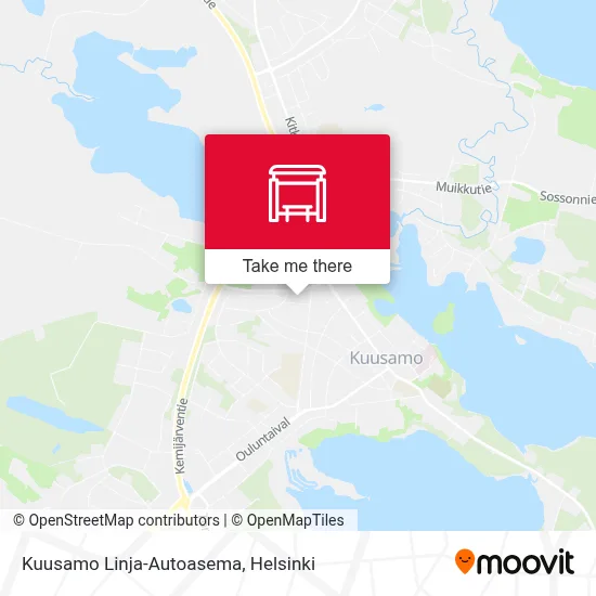 Kuusamo Bus Station map