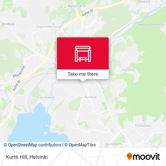 Kurtti Hill map