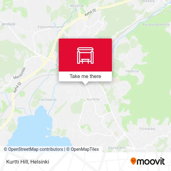 Kurtti Hill map