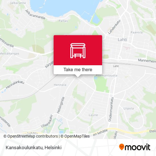 Kansakoulunkatu map